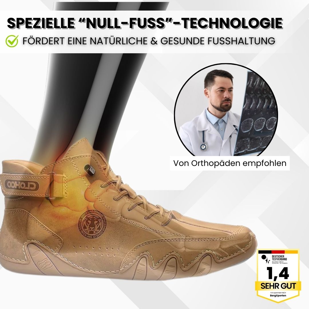OrthoFree - ergonomische, schmerzlindernde & wasserdichte Leder-Barfußschuhe