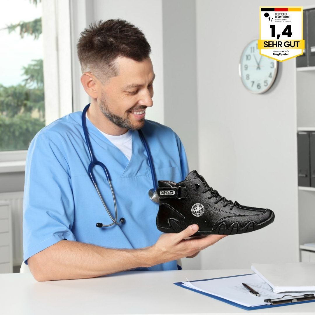 OrthoFree - ergonomische, schmerzlindernde & wasserdichte Leder-Barfußschuhe