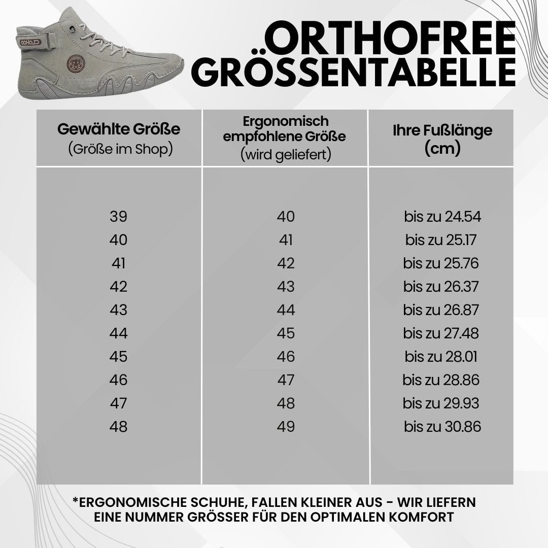 OrthoFree - ergonomische, schmerzlindernde & wasserdichte Leder-Barfußschuhe