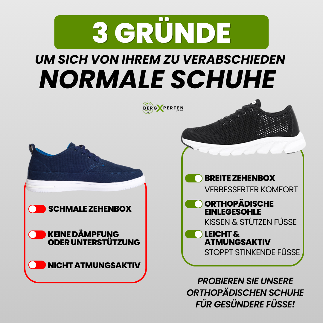 OrthoLight - ultraleichte & ergonomische Schmerzlinderungs-Schuhe für maximalen Komfort
